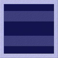 Contrasting blue strips